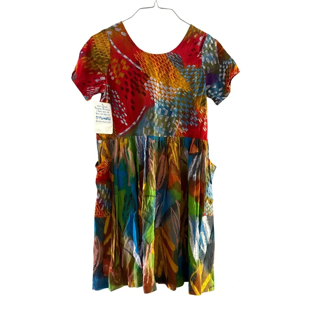 NWT: Jams World • Vibrant Patterned Dress with Pockets‎